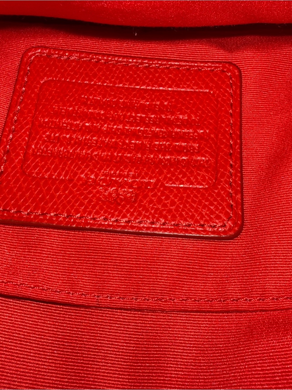 Coach Red Leather Shoulder Bag with Gold Chain - Picture 6 of 8